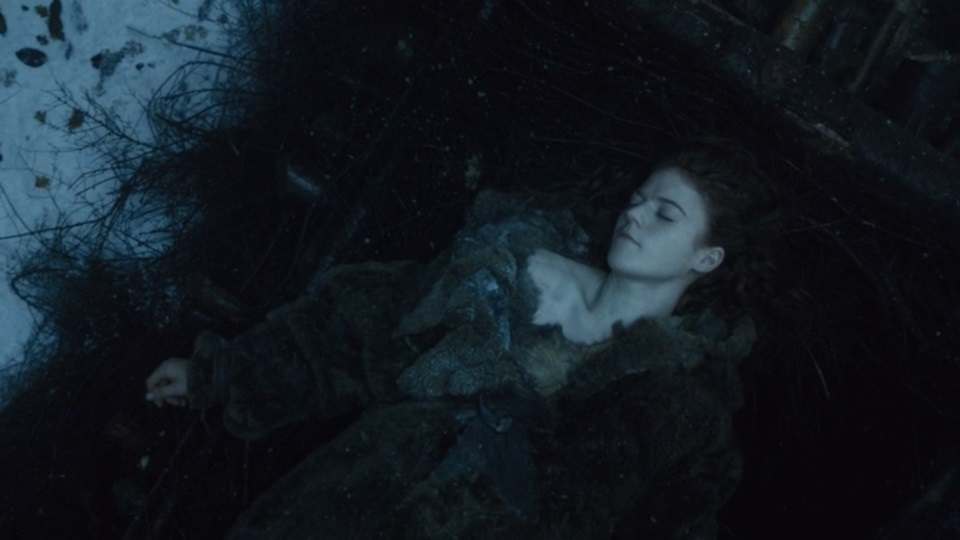 Ygritte en la pira funeraria en 'Juego de tronos'