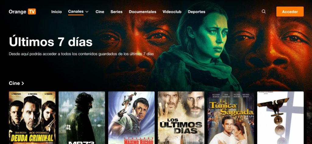  ¿Qué es y cómo funciona el servicio ‘últimos siete días’ de Orange TV?