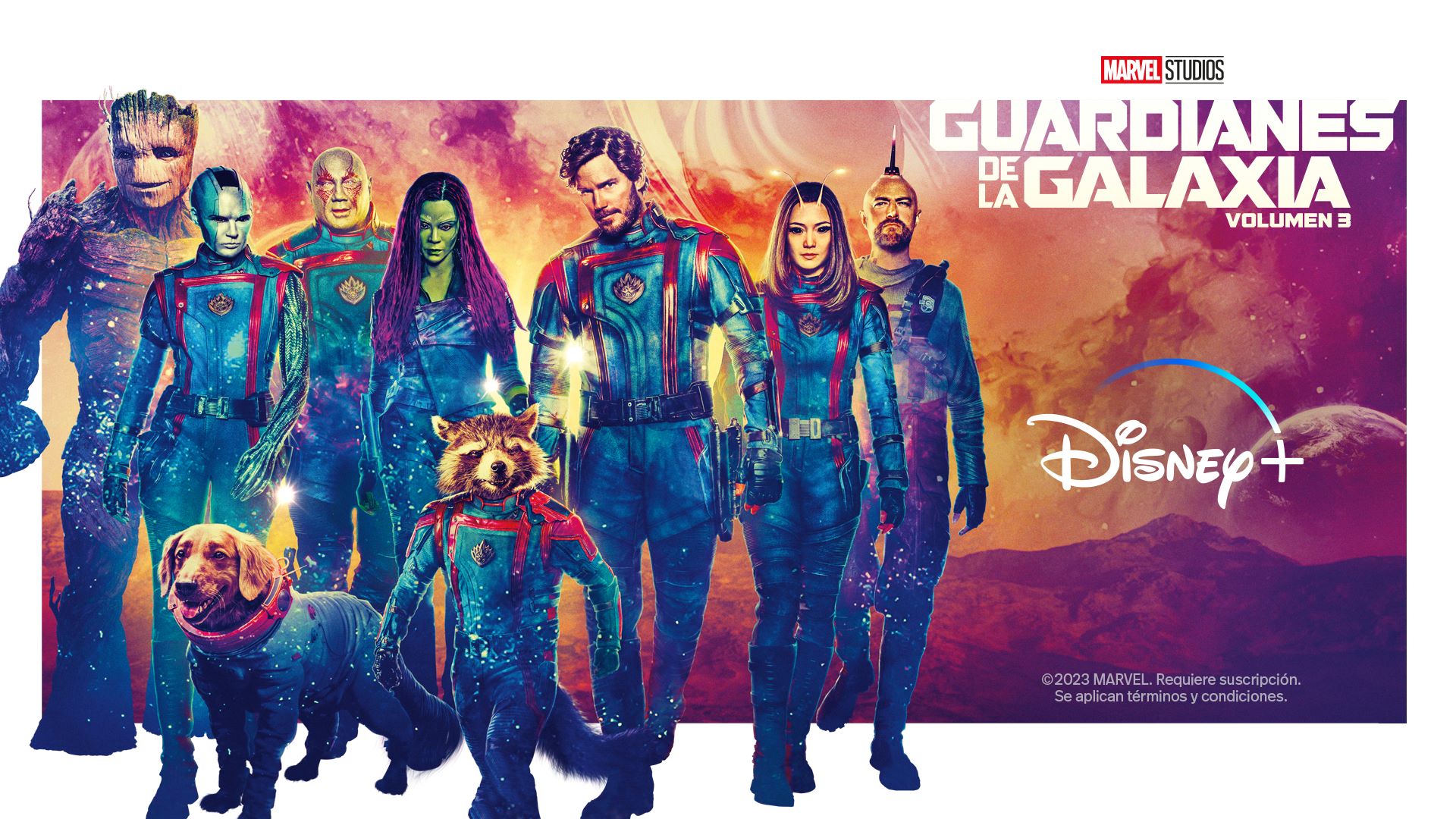 Guardianes de la galaxia Vol. 3″ llega a Disney + y esta es la