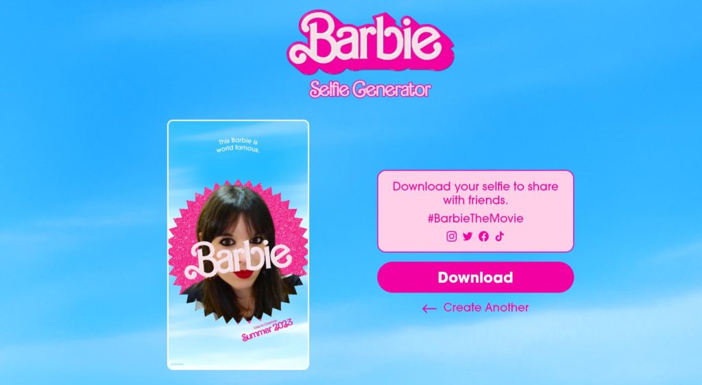 Cartel de cine de la película ‘Barbie’ hecho con IA
