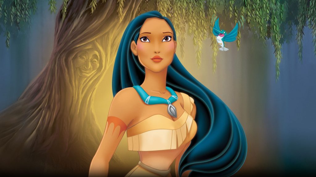 Pocahontas como princesa Disney sin príncipe